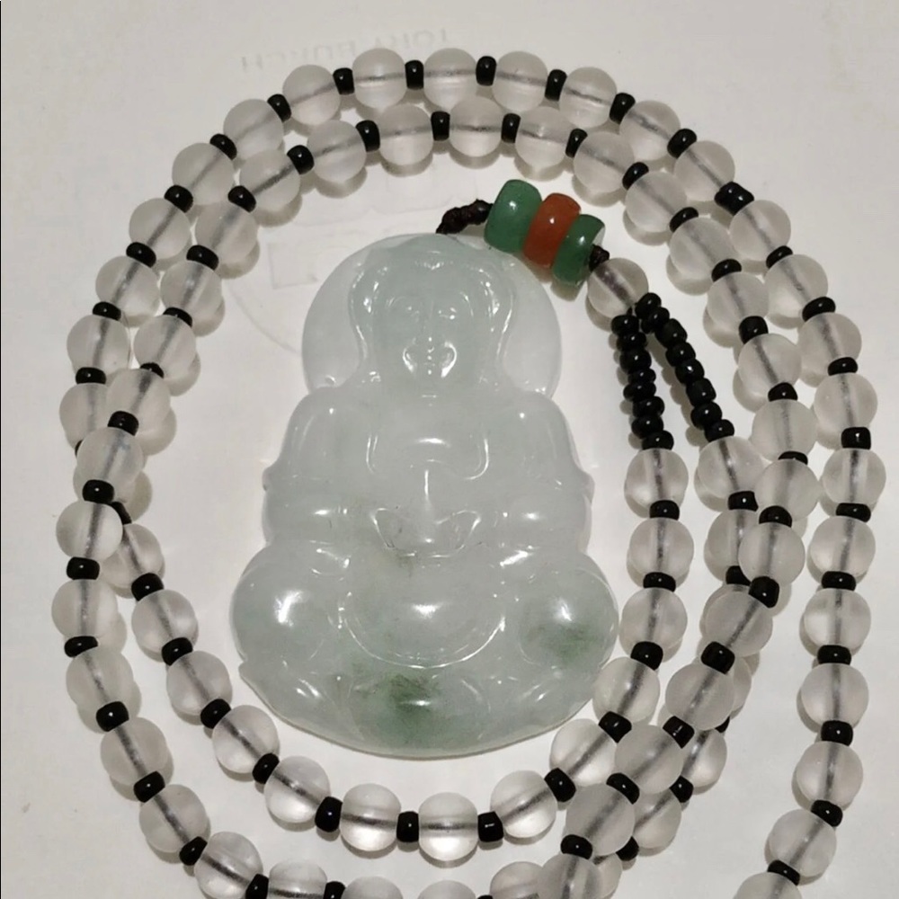 Authentic type A real Lucky jadeite jade pendant kuangyi